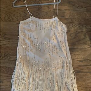 Sequin Fringe Dress